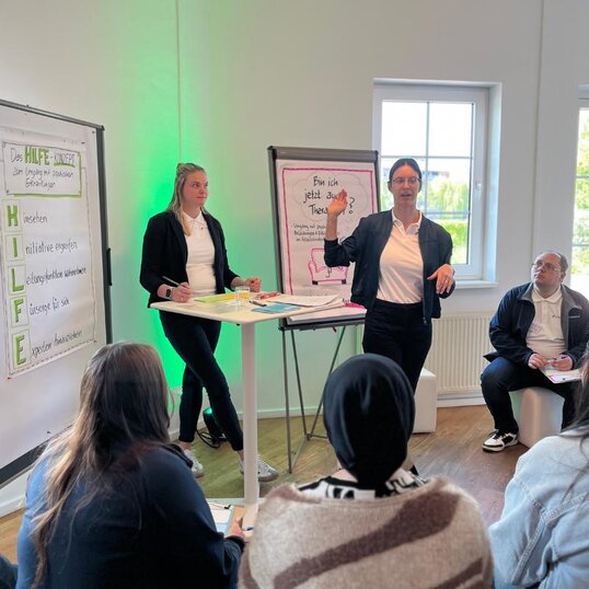 Fachvortrag mit dem Gesundheitsmanagement bei der Teamleiterweiterbildung